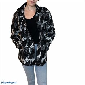 Tribella Women’s Black and White Textured Jacket Coat